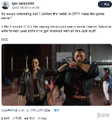 《赛博朋克2077》总监辩护:杰克很棒但并非故事核心(图2) 游侠网2