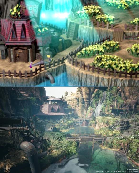 《最终幻想7》重制版与原版画面对比:各有各的魅力!(图3) 游侠网3