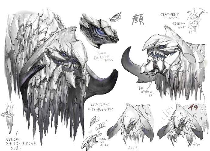 霸气煌雷龙与锁刃龙!《怪物猎人:荒野》设计草图公开(图3) 霸气煌雷龙与锁刃龙!《怪物猎人:荒野》设计草图公开