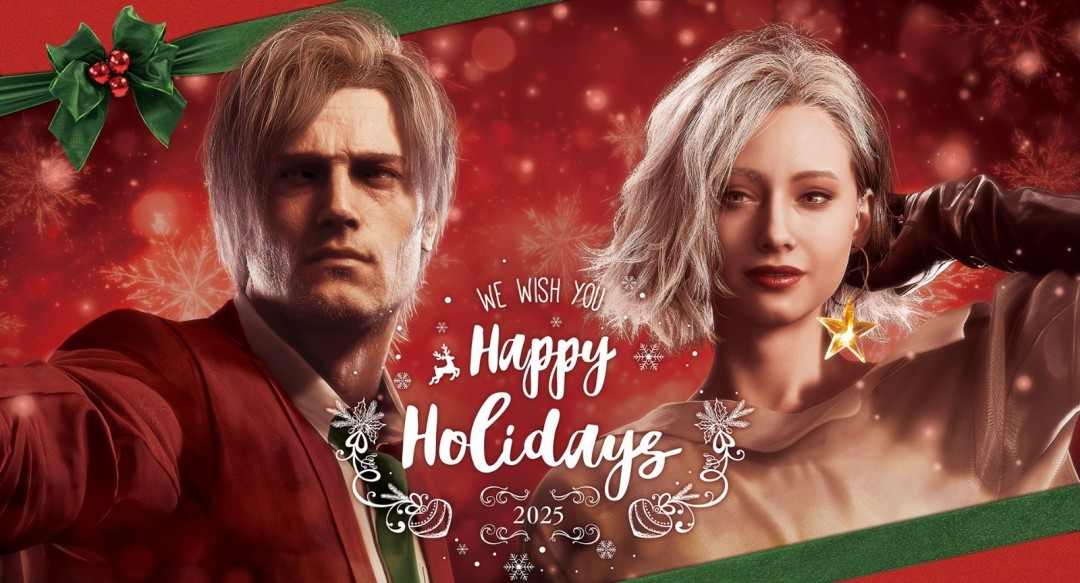 《生化危机》圣诞贺图暗藏玄机?里昂眼睛出现异常(图1) 《生化危机》圣诞贺图暗藏玄机?里昂眼睛出现异常