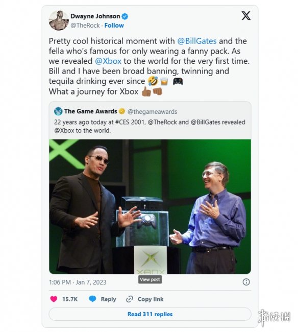 原版Xbox发布25周年!重温盖茨与巨石强森的经典时刻(图3) 游侠网3