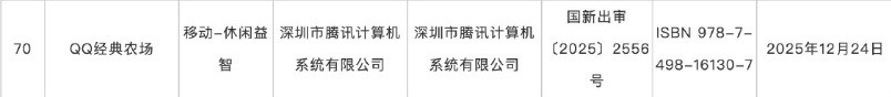 爷青回了！腾讯《QQ经典农场》手游过审