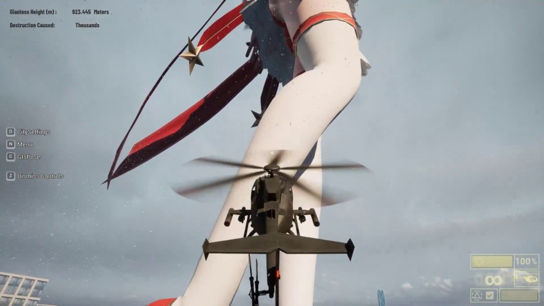 《女巨人游乐场》更新圣诞造型 白袜红高根践踏城市