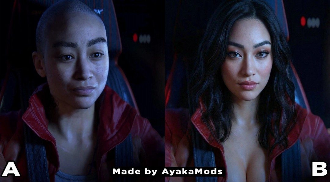 《星际：异端先知》光头女主被网友改成性感美女