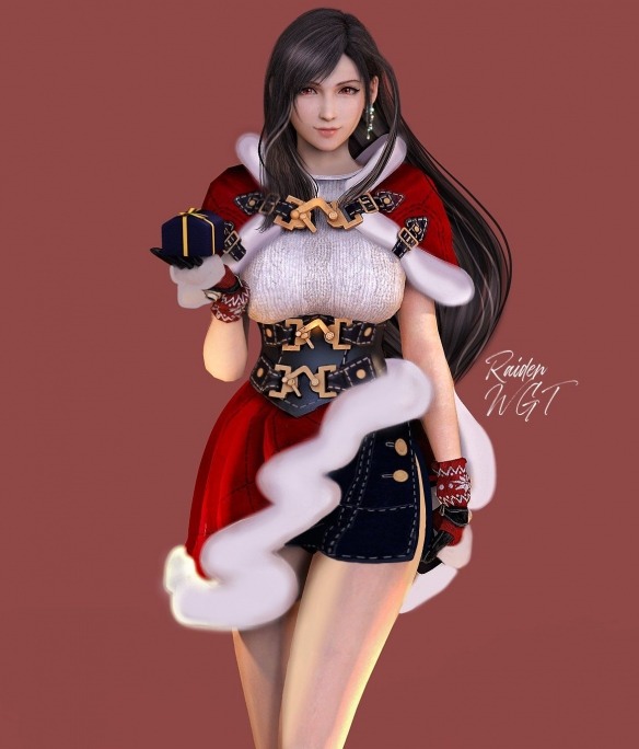 旁边没人的时候再看!《最终幻想7》蒂法全新3D美图赏(图3) 游侠网3