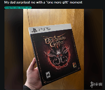 惊呆了!网友收到父亲迟到的圣诞礼物《博德3》收藏版(图1) 游侠网1