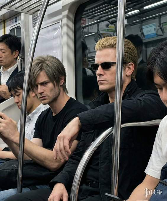 博主地铁上偶遇里昂与威斯克!网友:这还不跑吗?(图2) 游侠网2
