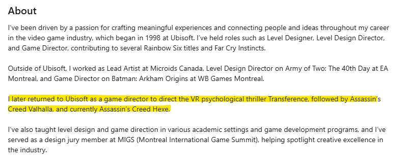 《刺客信条:女巫》将由《刺客信条:英灵殿》总监领导开发(图2) 《刺客信条:女巫》将由《刺客信条:英灵殿》总监领导开发