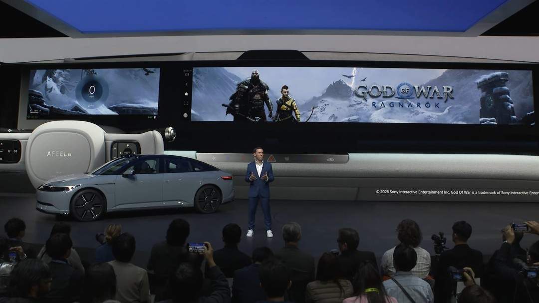 CES:索尼和本田展示电动汽车 本质上是一台PlayStation游戏机(图1) CES:索尼和本田展示电动汽车 本质上是一台PlayStation游戏机