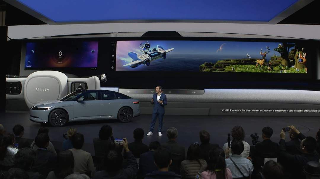 CES:索尼和本田展示电动汽车 本质上是一台PlayStation游戏机(图2) CES:索尼和本田展示电动汽车 本质上是一台PlayStation游戏机