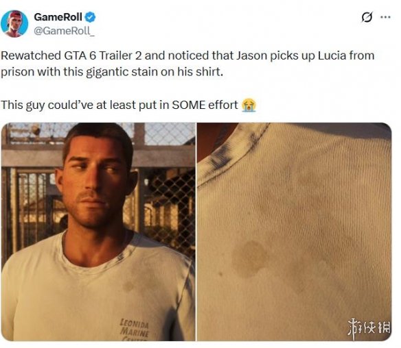 等疯了!《GTA6》跳票后玩家开始解读杰森衬衫污渍(图3) 游侠网3