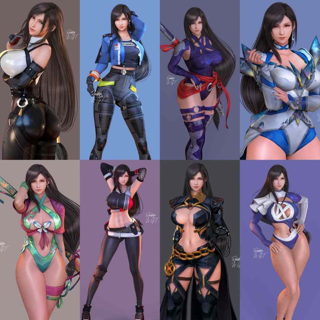 《最终幻想7》蒂法新3D美图 性感诱惑让人难把持