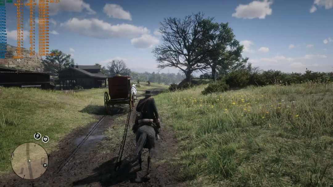 《荒野大镖客2》DLSS 4.5测试 质量模式画质甚至超过了原生分辨率(图6) 《荒野大镖客2》DLSS 4.5测试 质量模式画质甚至超过了原生分辨率