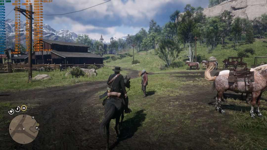 《荒野大镖客2》DLSS 4.5测试 质量模式画质甚至超过了原生分辨率(图11) 《荒野大镖客2》DLSS 4.5测试 质量模式画质甚至超过了原生分辨率