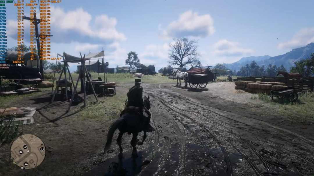 《荒野大镖客2》DLSS 4.5测试 质量模式画质甚至超过了原生分辨率(图12) 《荒野大镖客2》DLSS 4.5测试 质量模式画质甚至超过了原生分辨率