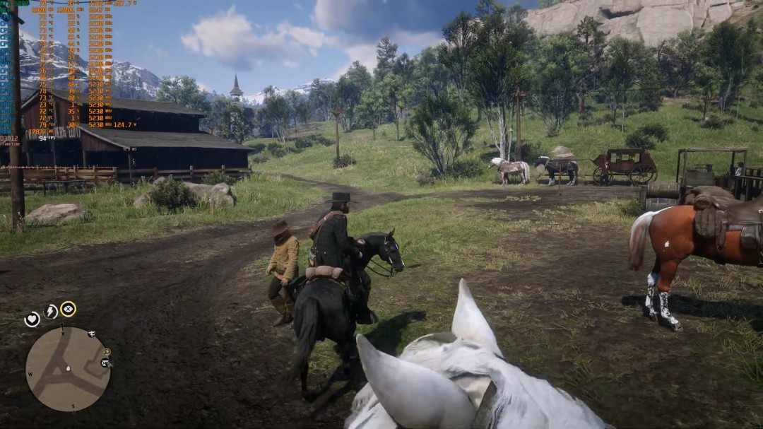 《荒野大镖客2》DLSS 4.5测试 质量模式画质甚至超过了原生分辨率(图7) 《荒野大镖客2》DLSS 4.5测试 质量模式画质甚至超过了原生分辨率