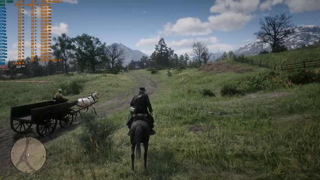 《荒野大镖客2》DLSS 4.5测试 质量模式画质甚至超过了原生分辨率(图10) 《荒野大镖客2》DLSS 4.5测试 质量模式画质甚至超过了原生分辨率