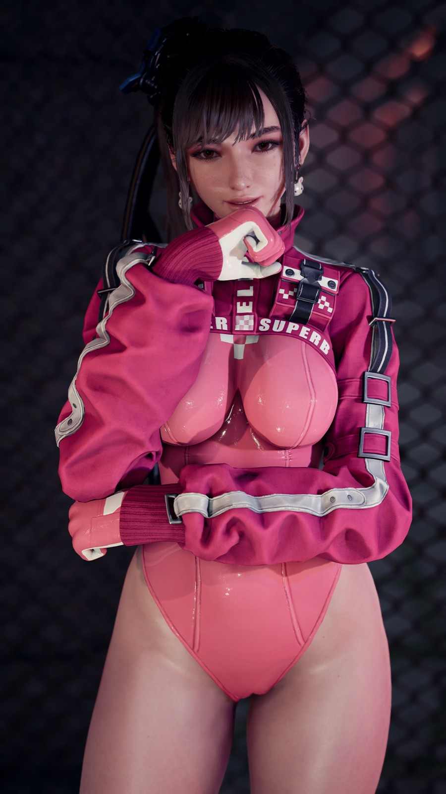 粉色连体服翘臀超性感！国外博主《剑星》伊芙新3D图