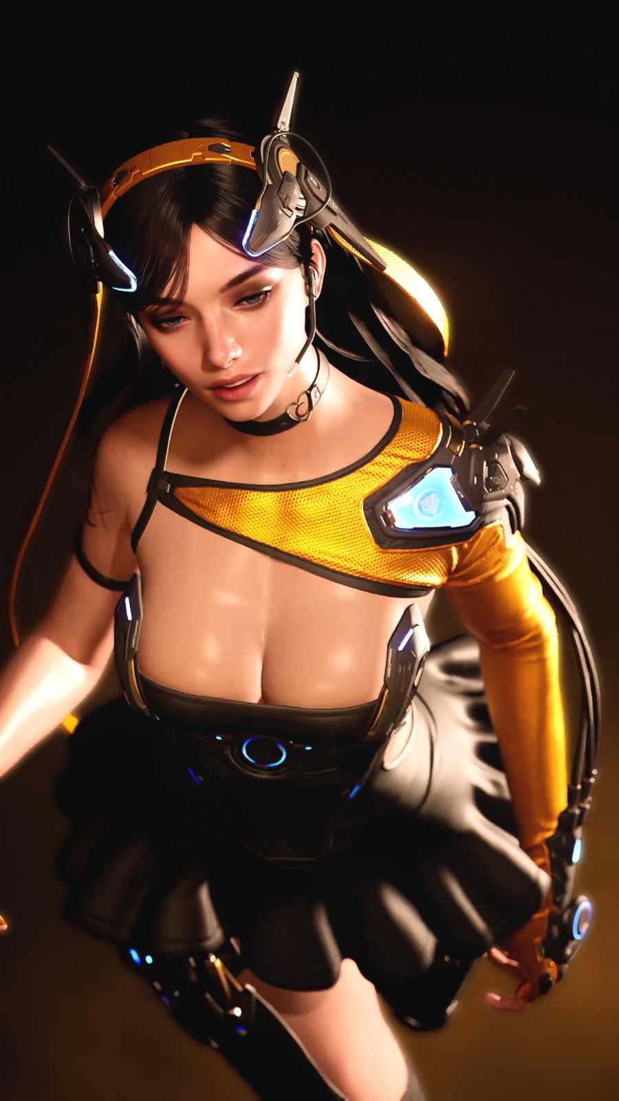 粉色连体服翘臀超性感！国外博主《剑星》伊芙新3D图