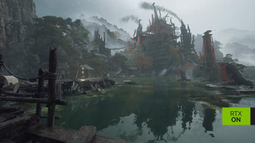 《影之刃零》DLSS4实机演示 光追加持下雨景更真实