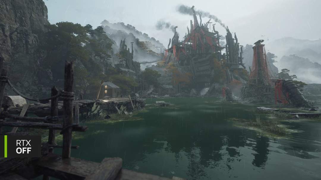 《影之刃零》DLSS4实机演示 光追加持下雨景更真实