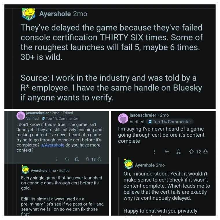 《GTA6》连续36次未通过主机平台认证 原因竟是反作弊(图2) 《GTA6》连续36次未通过主机平台认证 原因竟是反作弊