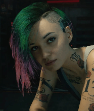 玩家为《赛博朋克2077》女角色卸妆:素颜好像更美了!(图4) 游侠网4