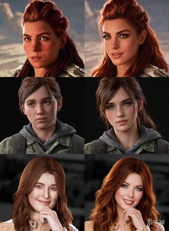 知名推主晒AI改造索尼游戏女主! 玩家集体直呼太违和(图2) 游侠网2