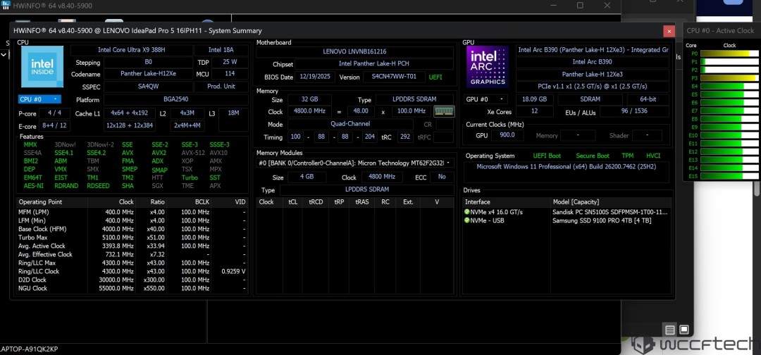 英特尔集显Arc B390测试 性能惊艳、功耗甚至不到50W