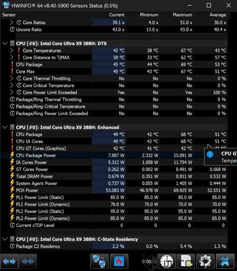 英特尔集显Arc B390测试 性能惊艳、功耗甚至不到50W