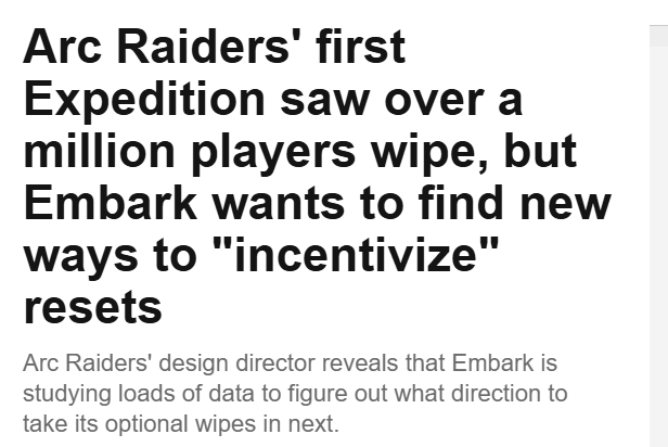 《ARC Raiders》首次远征模式超火爆 已有100万玩家自愿重置(图2) 《ARC Raiders》首次远征模式超火爆 已有100万玩家自愿重置