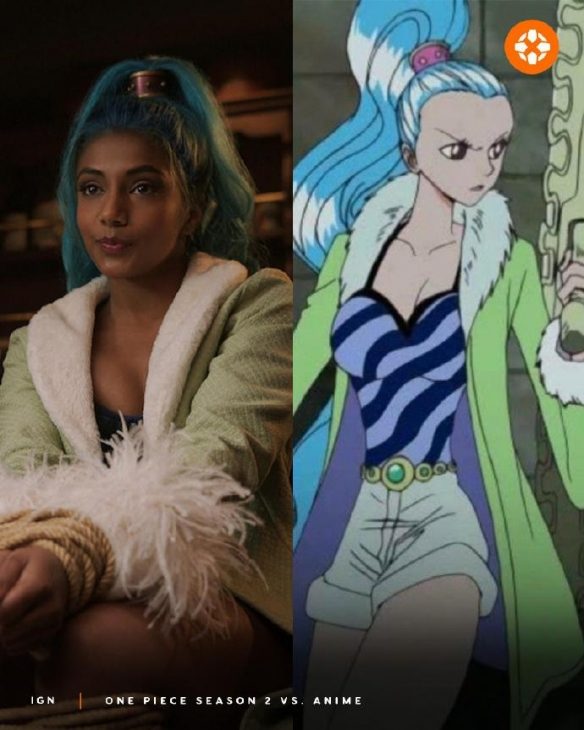 《海贼王》真人剧第二季和动画对比:薇薇公主变黑人!(图1) 游侠网1