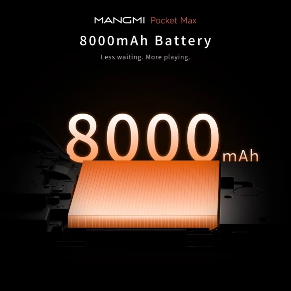 续航无忧!曝芒米Pocket Max掌机将搭载8000mAh电池(图1) 游侠网1