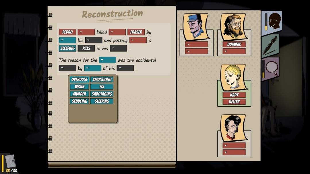 类金偶像硬核推理游戏《机密谋杀案中案》今日正式登陆Steam(图3) 类金偶像硬核推理游戏《机密谋杀案中案》今日正式登陆Steam